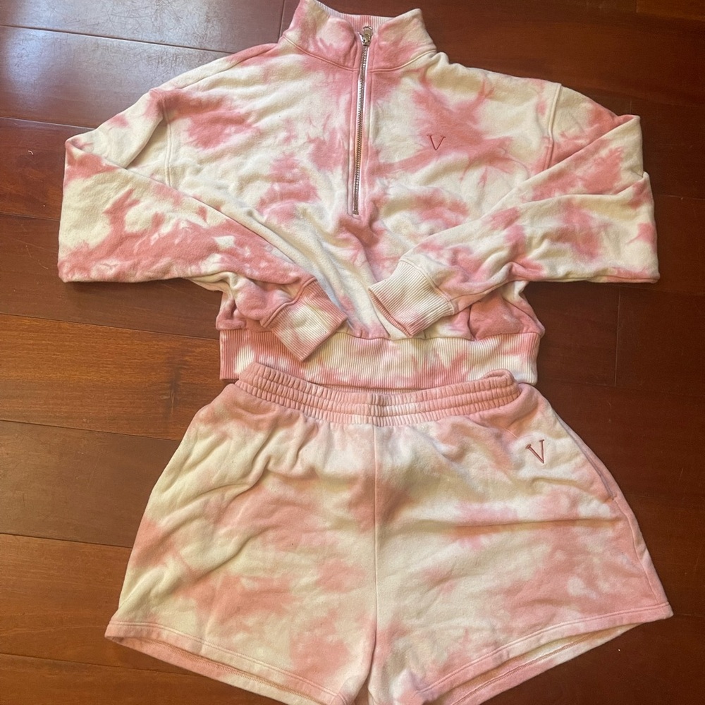 Victoria secret pink two piece short set